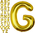 40Inch Gold Letter G Balloon Foil Helium Letter Balloons A-Z Giant Large Mylar Big Party Balloon for Birthday Party Decorations