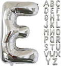 KALOR 40 Inch Silver Letter E Balloons Jumbo Foil Mylar Helium Big Balloons for Birthday Party Anniversary Baby Shower Supplies