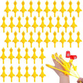 POPLAY 42PCS Flying Chicken Slingshot, Easter Party Favors Treasure Box Toys for Kids, Flicking Rubber Chickens Finger Toys for Birthday Party Activity Gift, Classroom Prizes, Goodie Bag Stuffer