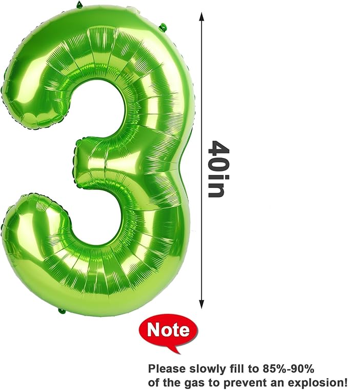 2 Numbers Balloon 40 Inch Light Green Two Balloon Number Birthday Decor, 2nd 12 21st Party Celebration Decorations Graduations Wedding Baby Shower
