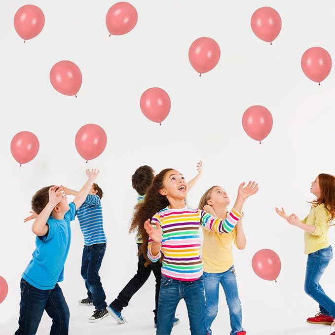 Dusty Pink Balloons 60pcs 5inch Small Matte for Balloon Garland Arch - Round Mini Retro Latex for Birthday Party Decoration DIY Wedding Bride