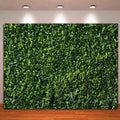 Nature Spring 3D Green Leaves Theme Photo Background Wedding Birthday Party Newborn Baby Shower Photography Backdrops Zoo Decor Shoot Props Bannner (8x6 FT)