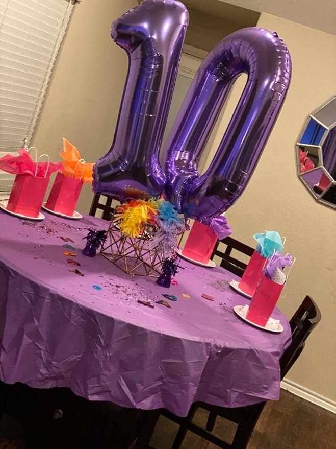 Number Balloons 1, 40 Inch One Balloons for 1st Birthday Girl Boy 1 11 21 Party Decorations Baby Shower Photo Shoot, Purple 1 Balloon
