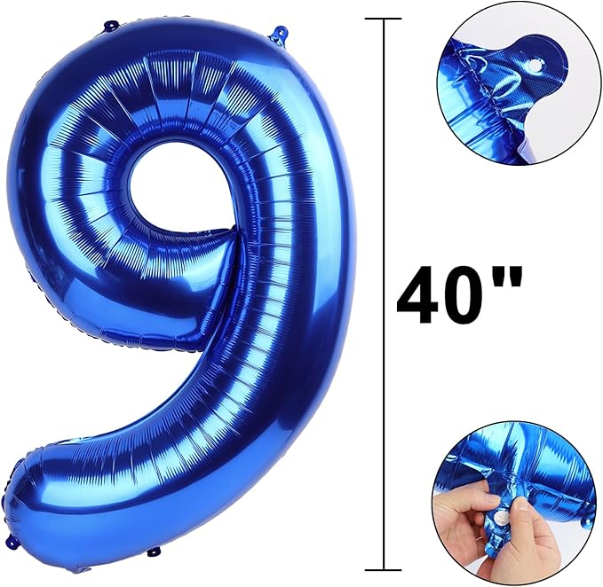 40 Inch Navy blue Number 90 Digital Balloon,Jumbo Mylar Foil Helium Balloon for 90 Balloons for Birthday Party,Wedding Anniversary Party Decorations