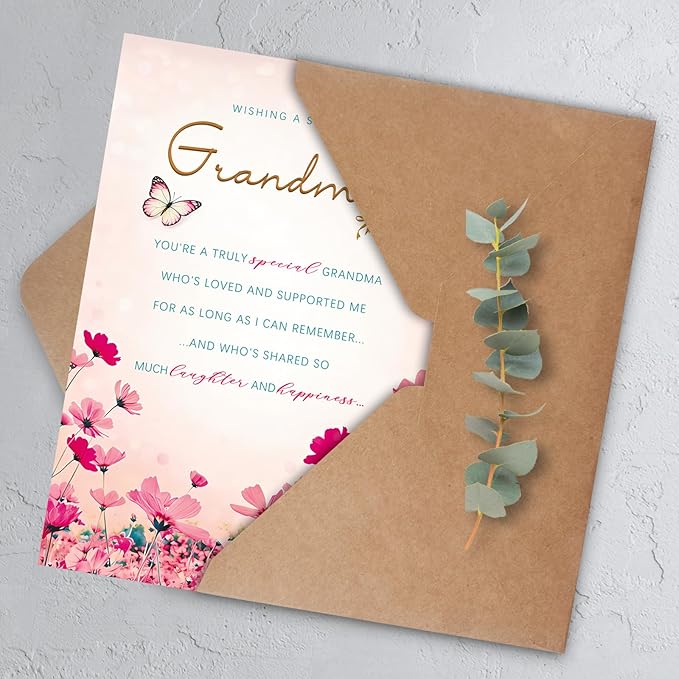 Grandma Birthday Card，Happy Birthday Card & Gift for Grandma