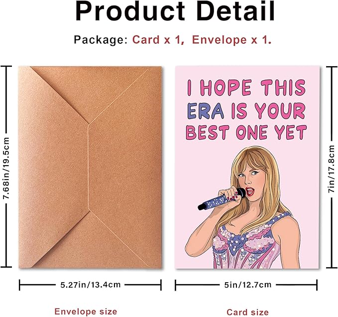 Daughter Birthday Card, Birthday Gifts, Birthday Card for Sister, I Hope This Era Is The Best for You, for Your Son | Daughter | Brother | Sister | Best Friend