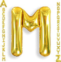 AULE 40 Inch Big Letter Balloon Gold M Large Foil Helium Alphabet Balloons A-Z for Birthday Anniversary Graduation New Year Party Decoration Supplies