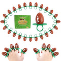 Football Ring Lollipops,Suckers Individually Wrapped Bulk for Birthday Party Candy Favors,Sports Ball Shaped Goodie Bag Fillers,30 Count