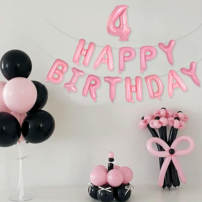 2 Set 20 Pcs Number Balloons 16 Inch Pink 0-9 Number Mylar Foil Balloons Pink Custom Digital Balloons for Birthday Party Engagement Graduations Anniversary Baby Shower Decor Party Supplies