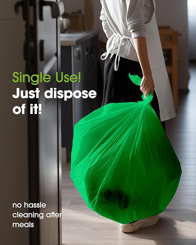 Pureegg Plastic Table Cloth Disposable 8 Pack, 54 x 108 Inch Table Cloths, St Patricks Day, Christmas Decorations, Tablecloths, Rectangle, Forest, Emerald, Plastic Cover, Leakproof & Sturdy, Green