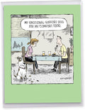 NobleWorks Jumbo Funny Birthday Paper Card From Us 8.5 x 11 Inch with Envelope (1 Pack) Big, Jumbo Bday Support Dog J3647BDG-US