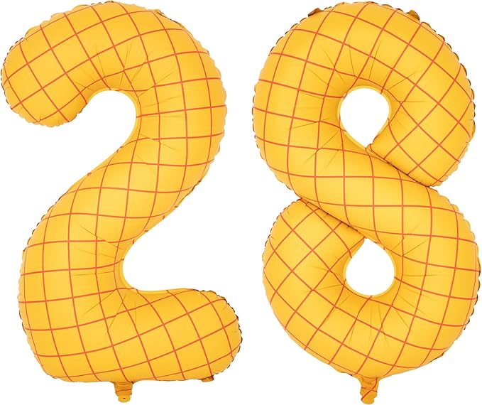 40-Inch Large Number Balloon Toy Inspired Story Matte Yellow Birthday Balloon Western Rodeo Party Supplies Boy Girl Story Anniversary Kids Birthday Party Cowboy Farm Themed Baby Welcome Decorations