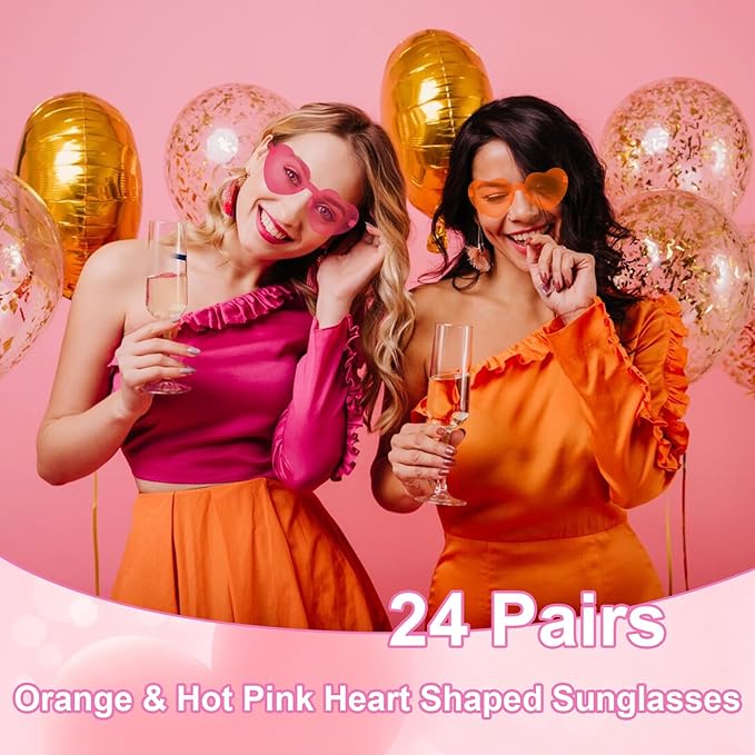 Heart Sunglasses 12/18/24 Pcs Heart Shaped Glasses for Women Cute Funny Party Glasses Party Favors Accessories
