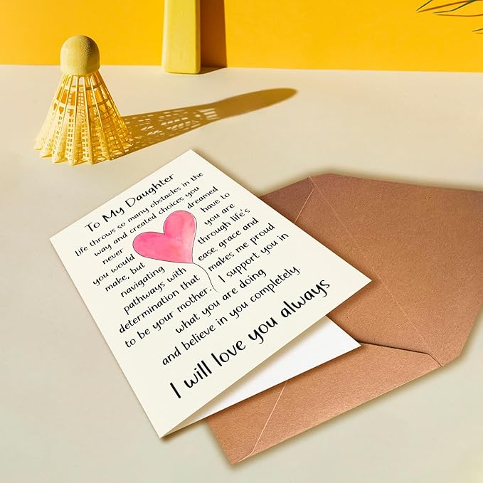 Happy Birthday Card for Daughter, Inspiring Birthday Card for Daughter, Happy Birthday Daughters, Birthday Gifts for Daughters