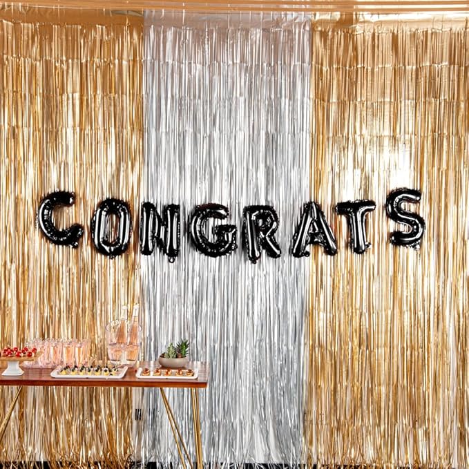 Restaurantware-Balloonify 16 Inch Letter Balloon, 1 Alphabet Party Balloon - Letter G, Self-Sealing, Black Foil Mylar Finish, Hanging Loop, Decoration For Birthday, Wedding, Or Graduation