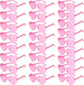 PLULON Heart Sunglasses for Women 5/12/25 Pcs, Heart Glasses Valentine Day Rimless Shaped Candy Color Fun Glasses Party Favor