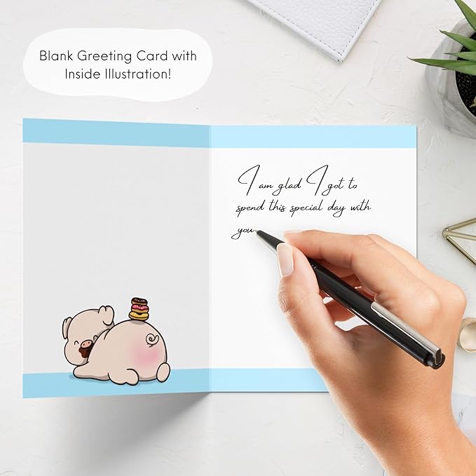Anniversary Card Mother's Day Birthday for Mom Dad Wife Husband Girlfriend Boyfriend Stepmom Aunt Parents – Cute Funny Sarcastic Greeting Card for Father’s Day – Blank Inside (Thanks for Feeding Me)