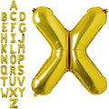 40 Inch Gold Letter X Balloons, DIY Phrase Foil Alphabet Letter X Balloons DIY Word X Banner for Birthday Anniversary Celebration Graduation Party Supplies Decoration