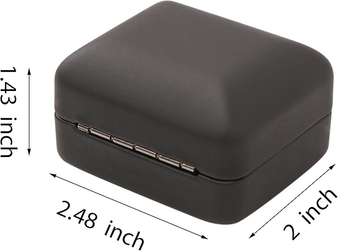 Mini size Metal glossy with LED Jewelry Gift Box - Easy to fit into your pocket or handbag