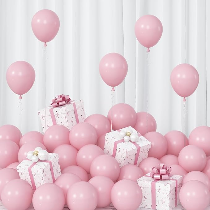 Light Pink Balloons 5inch Small Baby Pale Pink Balloon 60pcs Mini Round Pastel Latex Balloon for Arch Garland Retro Boho Girls Birthday Party Decoration Wedding Baby Bridal Shower Bachelorette