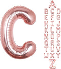 Letter Balloons 40Inch Large Giant big Foil Mylar Rose Gold Balloons C for Birthday Party Decorations