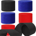 We Moment Black Blue and Red Paper Streamers Party Streamer 1.8 Inch Widening 6 Rolls,Black Blue Red Party Decorations Streamer 82 feet per roll for Birthday Decorations