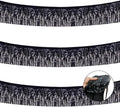 BEISHIDA 3 Packs Metallic Foil Fringe Garland Black Wall Hanging Tinsel Fringe Banners for Car Floats Halloween Bridal Shower Wedding Birthday Easter Graduation Holiday Party Decoration(30 Feet)