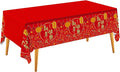 Gatherfun Chinese New Year Party Supplies Set: Lunar New Year Party Decorations with 2 Pack of 54X108inch Plastic Tablecloths - for Decorations