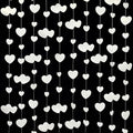 52Ft Valentines Day Party Decorations White Heart Garland White Love Heart Hanging Paper Streamer Banner for Wedding Anniversary Bridal Shower Engagement Mothers Day Bachelorette Winter Party Supplies