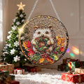Chrismas Acrylic Stained Glass Window Hanging,Sun Catcher Decor Stained Panel Hangings Wall Art Decor, 2026 8x8inch (SCL013 Candle)