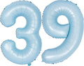 40 In Matte Blue Number Balloons Helium Foil Mylar Balloon Birthday Party banquet Decoration Digital 39