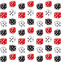 Xinnun Casino Dice Party Decorations Red Black White Dice Hanging Banners Garland Night Las Vegas Theme Cutouts Ribbon Streamers for Vegas Casino Prom Birthday Homies Party Games Decor Supplies