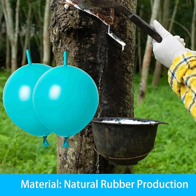 Link Balloons Teal Blue 6 Inch 12 Inch Latex Quick Linkale Balloon 160 Pcs for Birthday, Halloween, Christmas, Party Festival Decorations