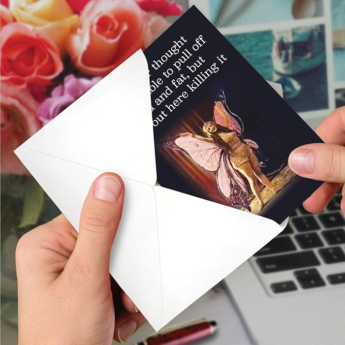 NobleWorks Hysterical Birthday Greeting Card with 5 x 7 Inch Envelope (1 Card) Bday Killing It C10104BDG