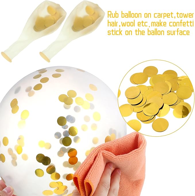 Skylety 100 Pcs Bee Balloons Decorations Kit Happy Bee Day Dots Balloon Confetti Black Yellow Latex Favor for Birthday Party Decoration