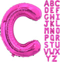 40 Inch Large Hot Pink Letter C Balloons Alphabet C Letter Balloons Foil Mylar Letter A Balloons for Birthday Party Anniversary New Year Graduation Wedding