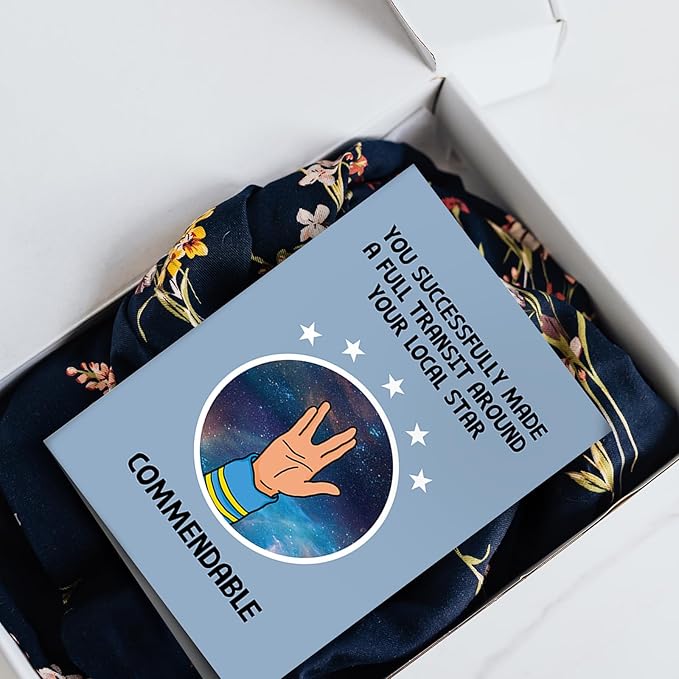SuperShunhu Movie Birthday Card - Funny Humorous Space Travel Card for Men & Women