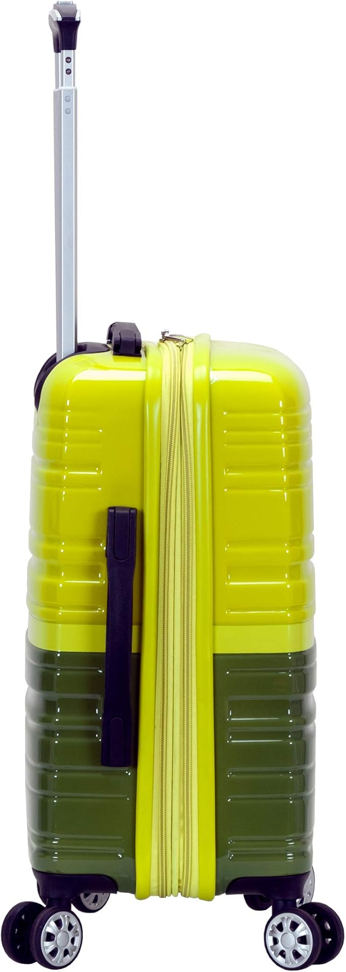 Rockland Melbourne Hardside Expandable Spinner Wheel Luggage, Carry-On 20", Two Tone Green