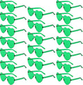 20 Pairs Heart Shaped Sunglasses Bulk, Colorful Rimless Fun Heart Sunglasses for Women Party Favors