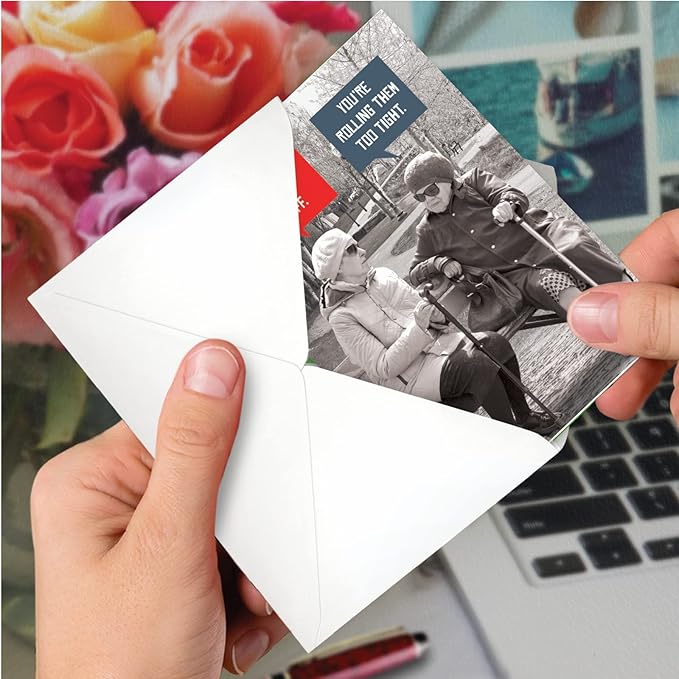NobleWorks Funny Birthday Greeting Card with 5 x 7 Inch Envelope (1 Card) BdayUnlit Stiff Joints C10246BDG
