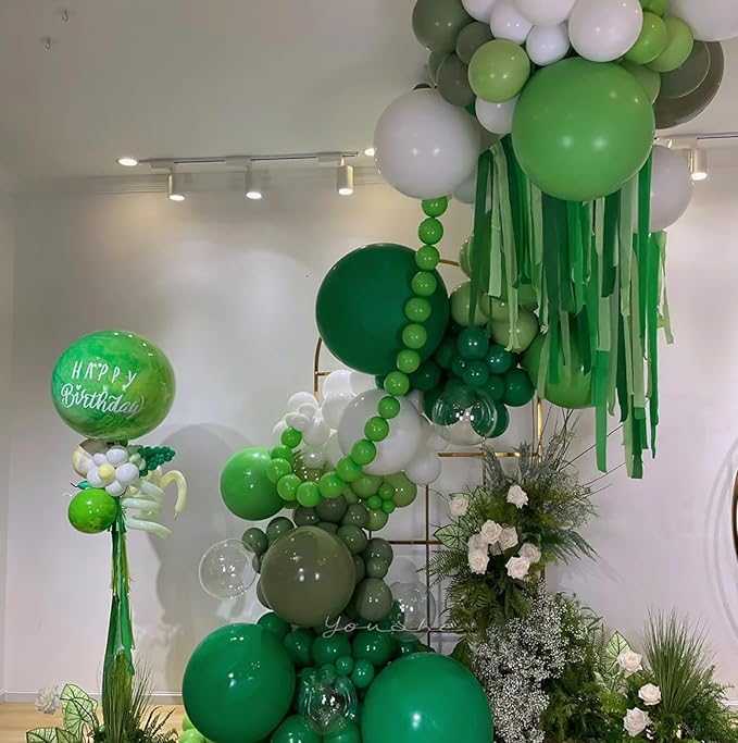 KALOR 36 Inch Giant Sage Green Balloons, 6 Pack Large Round Sage Green Latex Balloons for Anniversary, Birthday, Christmas, Wedding, Baby Shower Party Decorations