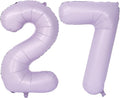 40 In Matte Purple Number Balloons Helium Foil Mylar Balloon Birthday Party banquet Decoration Digital 27
