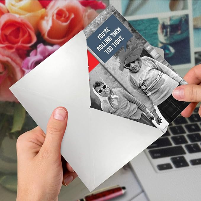 NobleWorks - Hilarious Birthday Greeting Card for Women, Her, with 5 x 7 Inch Envelope (1 Card) Bday Stiff Joints C5680BDG