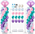 Kasyat 2 Set Mermaid Balloon Column Stand Kit Adjustable Mermaid Balloon arch kit for Wedding Baby Shower Birthday Party decoration Supplies