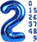 Numbers Balloon 40 Inch 2 Navy Blue Balloon Number Birthday Decorations, 2nd 12 21st Party Celebrations Decorations Graduations Baby