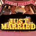 11 Pcs Just Married Large LED Letter Sign Just Married Sign LED Lights Wedding Ceremony Backdrop Decorations Battery Powered Table Decoration for Wedding Proposal Engagement