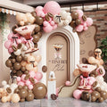 138Pcs Espresso Martini Balloon Garland Kit, Pink Brown Balloons Arch with Martini Foil Balloon for A Tini Bit Older Girls Women Birthday Bachelorette Bridal Shower Party Decorations