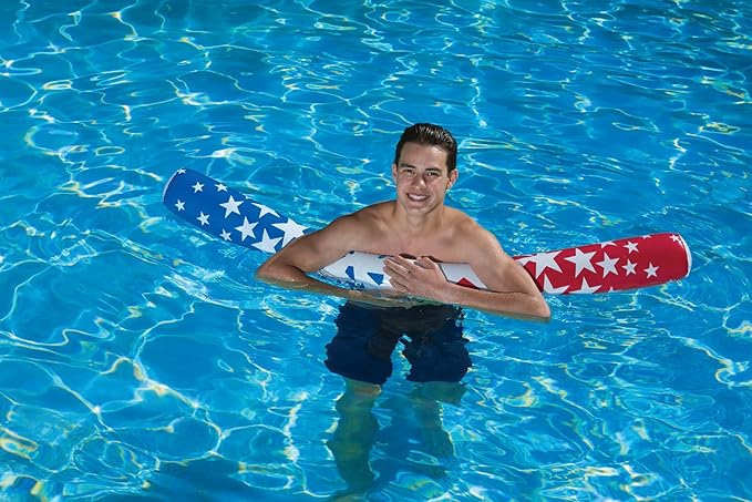 Poolmaster American Stars Inflatable Pool Floaties for Kids and Adults