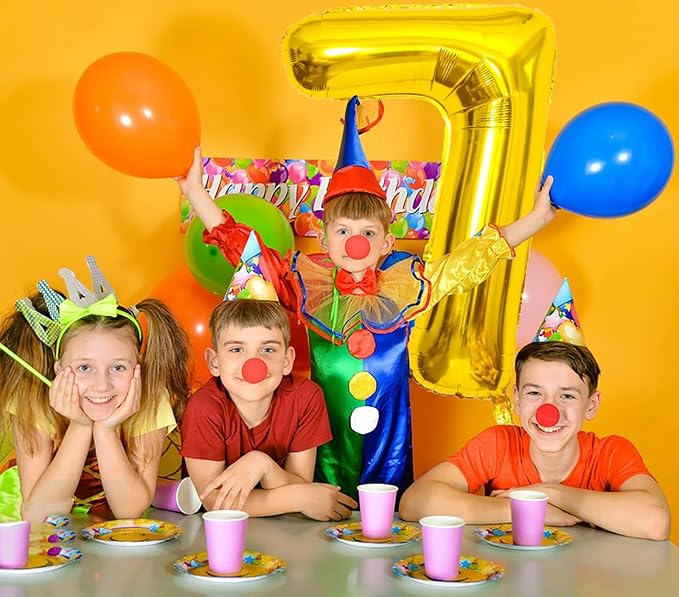 40 Inch Large Gold Number 7 Letter Balloon, Alphabet Letter Mylar Foil Helium Big Number Balloons for Birthday Anniversary Party Graduations Festival Decorations