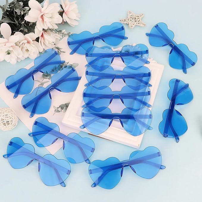Heart Sunglasses 12/18/24 Pcs Heart Shaped Glasses for Women Cute Funny Party Glasses Party Favors Accessories